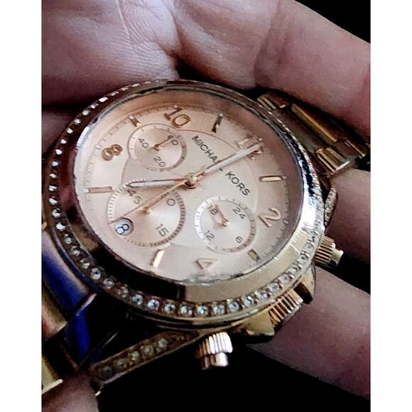 MICHAEL KORS Ritz Rose Gold-Tone Watch - Picture 1 of 6